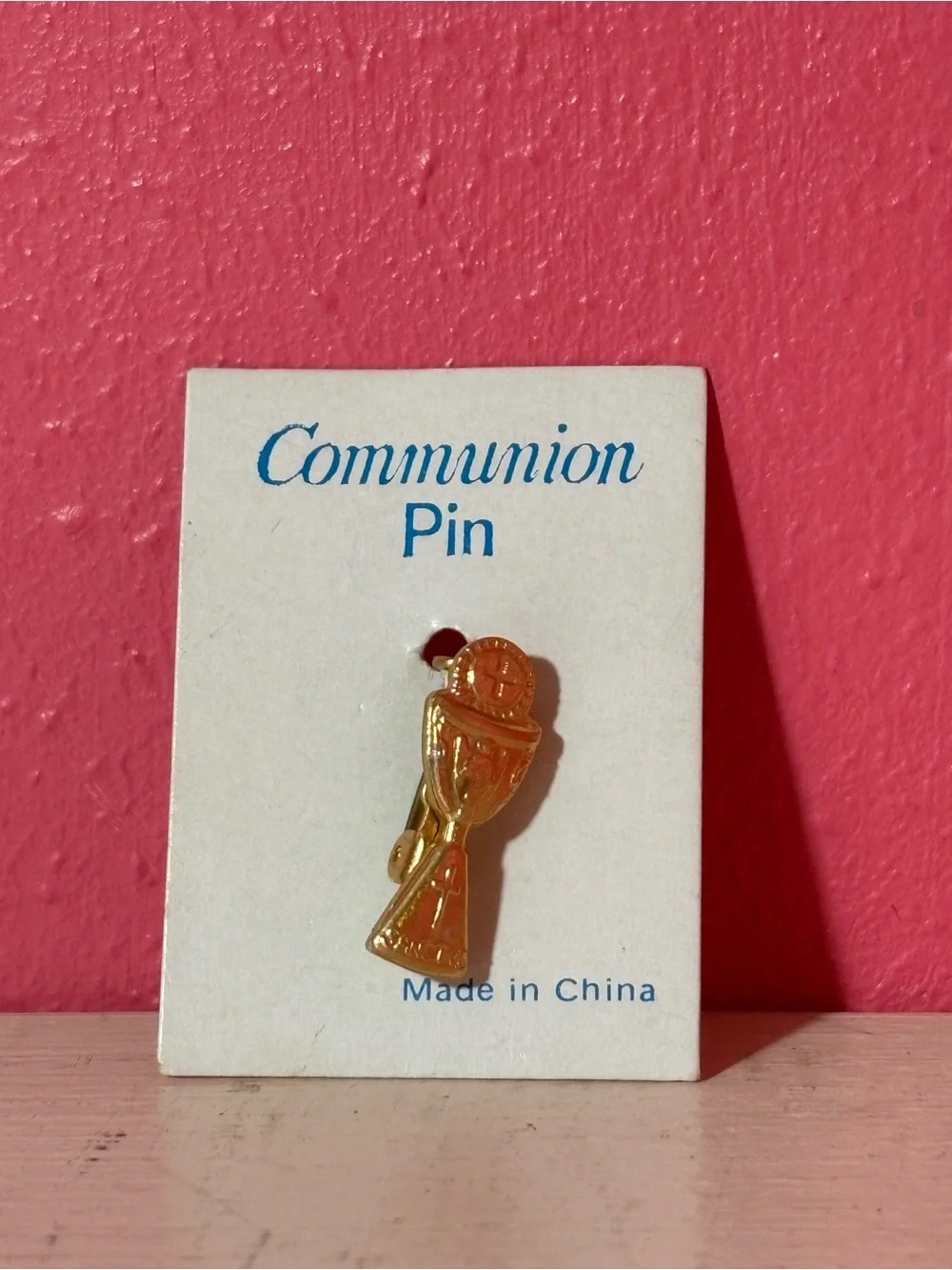 NEW * Kid's Christian Gold Communion Chalice Brooch Pin Church Religious Sanctus